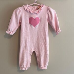 Baby Luigi size 6 months Pink Heart romper